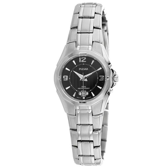 Pulsar Women's Classic Black Dial Watch - PXT795 - Picture 1 of 1